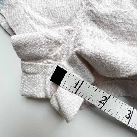 Free People Newman Ivory Combo Stripe Micro Hot Pants Shorts Size 6 - Picture 8 of 10